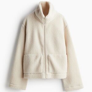 H&M Light Beige Teddy Bear Jacket